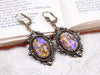 Countess Earrings in Topaz Opal and Antiqued Brass by Rabbitwood and Reason