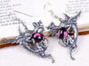 Dragon Earrings in Amethyst and Antiqued Silver by Rabbitwood and Reason