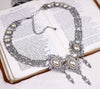 Chateau Necklace in Cream Pearl and Antiqued Silver by Rabbitwood and Reason