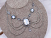 Drucilla Necklace in White Opal and Antiqued Silver by Rabbitwood and Reason