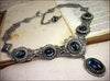 Lucia Necklace - Twilight Blue - Antiqued Silver - Rabbitwood & Reason
